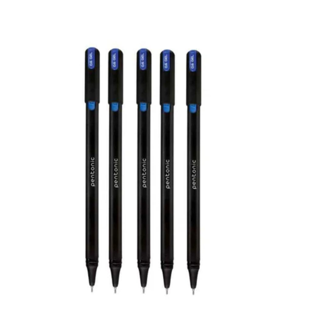 0.6mm Gel Pens Pack of 5 Pentonic