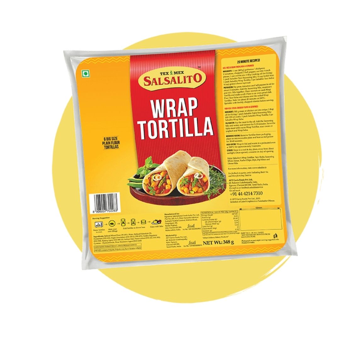 Wrap Tortilla 348gm Salsalito