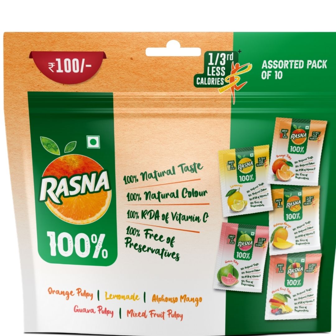 100% Assorted Pack Rasna