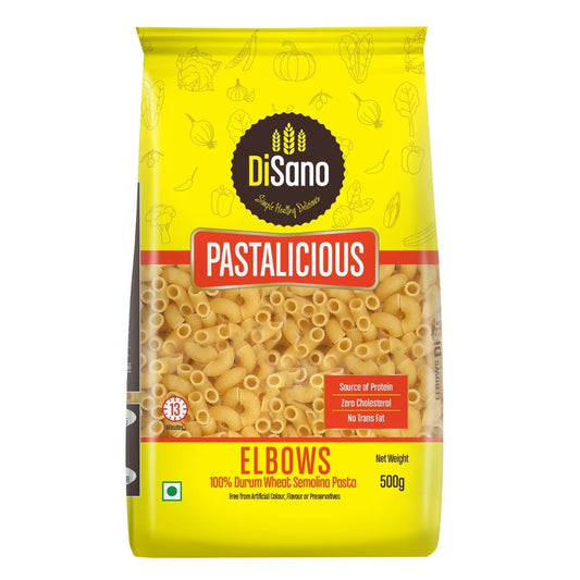 100% Durum Wheat Macaroni Pasta,Elbows 500g Disano