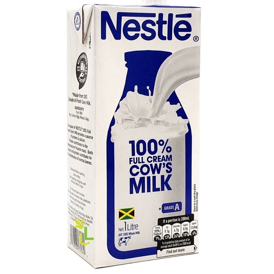 100% Full Cream Cow Milk 1ltr Nestle