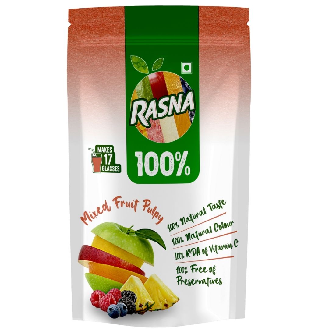 100% Mixed Fruit Pulpy Rasna