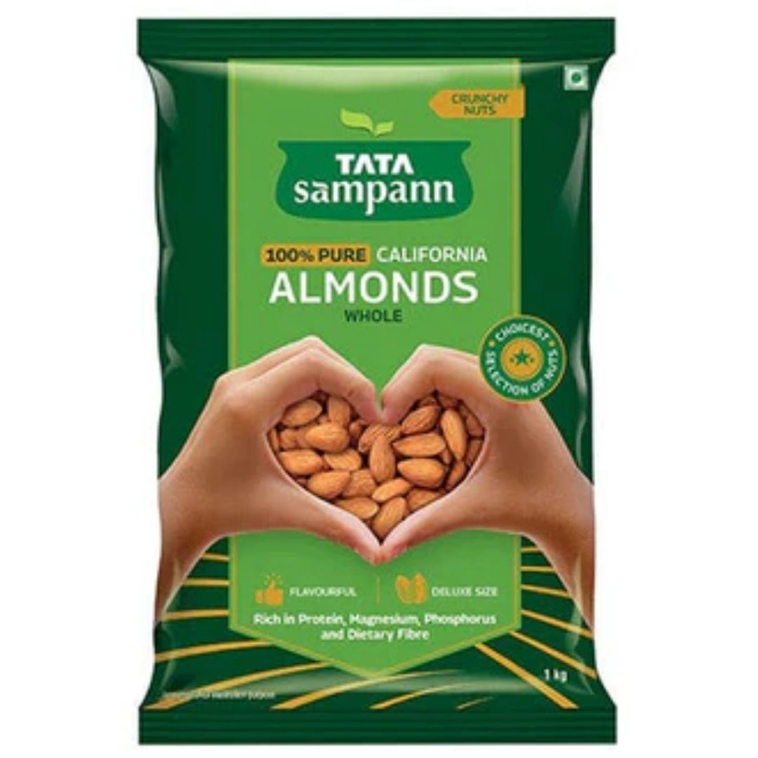 100% Pure, California Almonds 500gm Tata Sampann