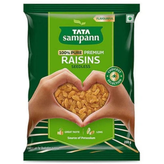 100% Pure, Premium Raisins 200gm Tata Sampann