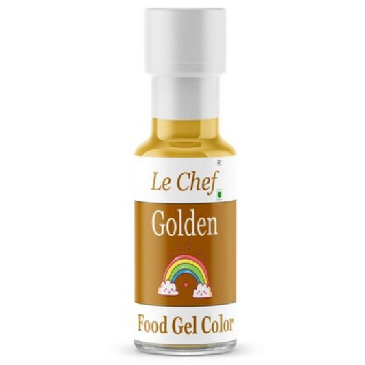 Golden Food Gel Color 40ml Le Chef