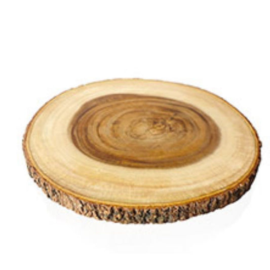 10 inch Wooden Bark Platter