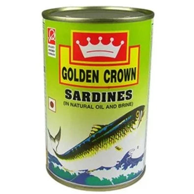 Sardines In Brine 425 gm  Golden Crown