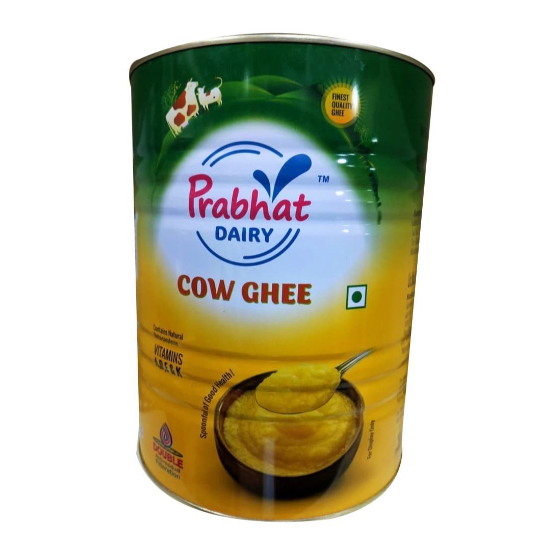 Cow Ghee 1ltr Tin Prabhat Dairy