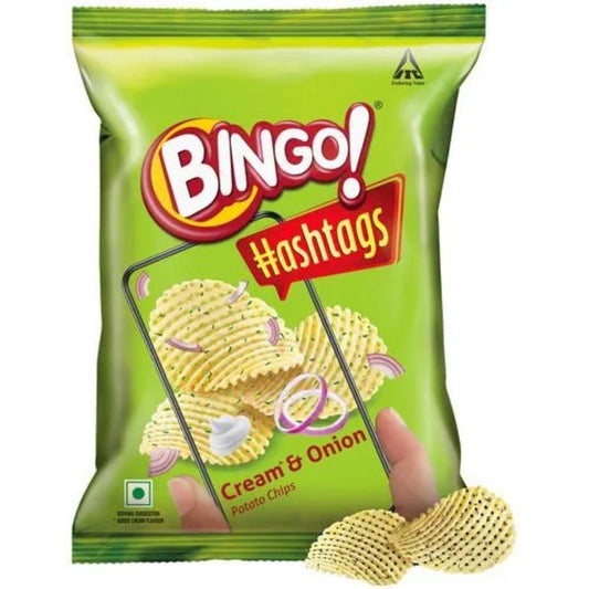 Bingo Hastags Cream n Onion Chips ITC