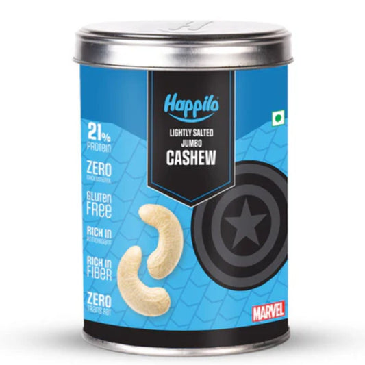 Lightly Salted Jumbo Cashew 150gm Happilo