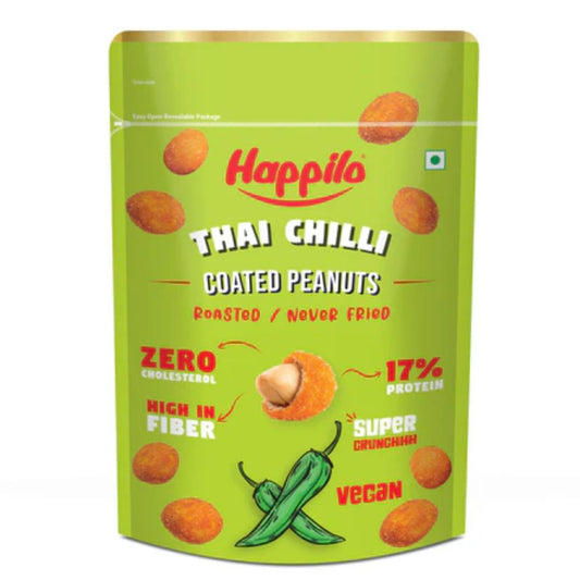 Thai Chilli Coated Peanut 150gm Happilo