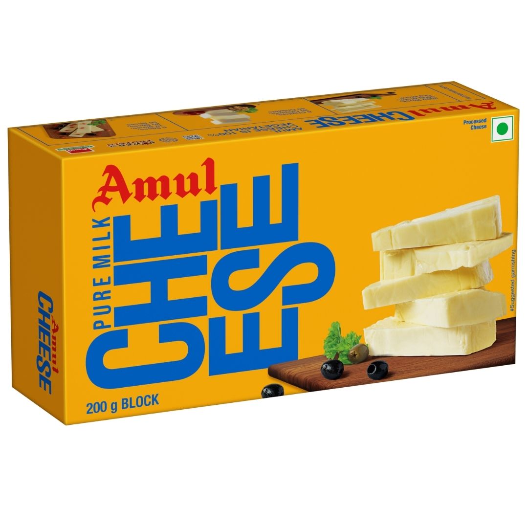 Pure Milk Cheese Block 200gm Amul