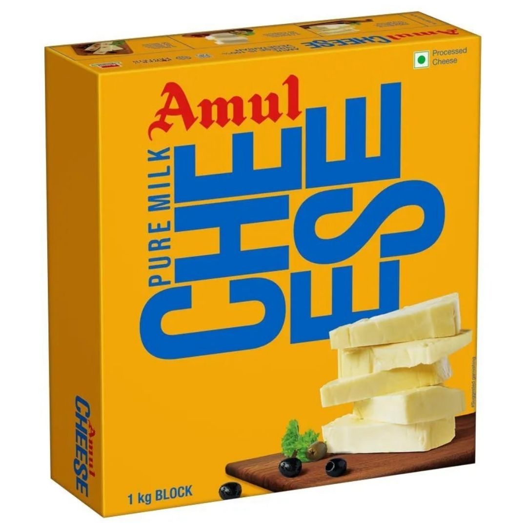 Pure Milk Cheese Block 1kg Amul