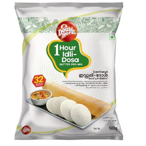 1 Hour Idli_Dosa Batter Pre-Mix 500g Double Horse