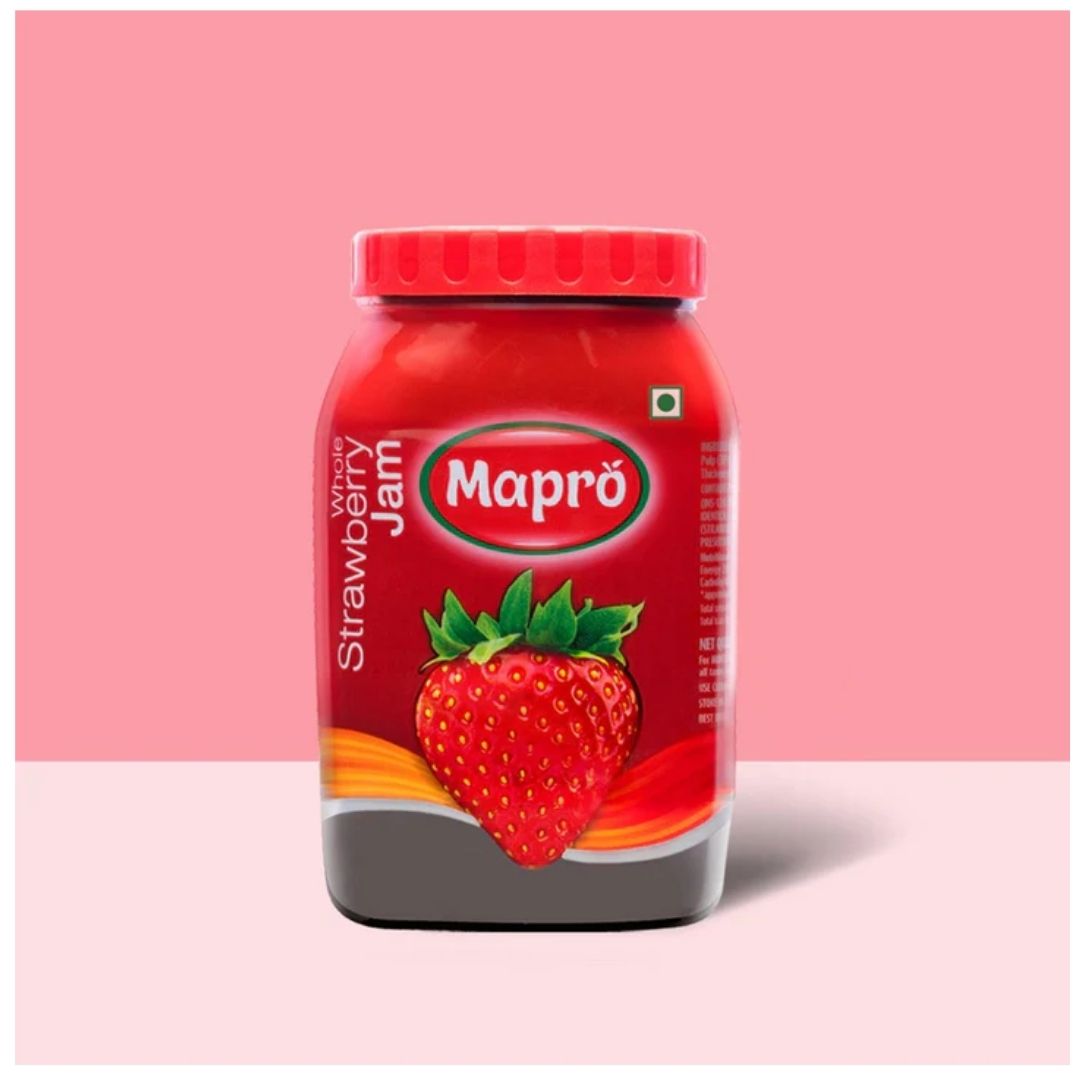 Whole Strawberry Jaam 1kg Mapro