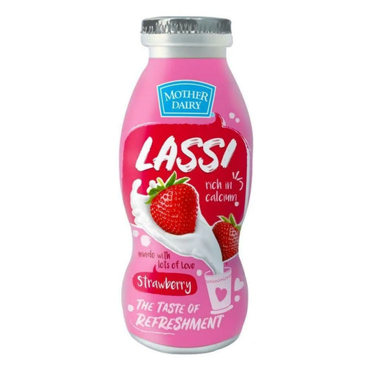 Strawberry Lassi 200ml Mother Dairy