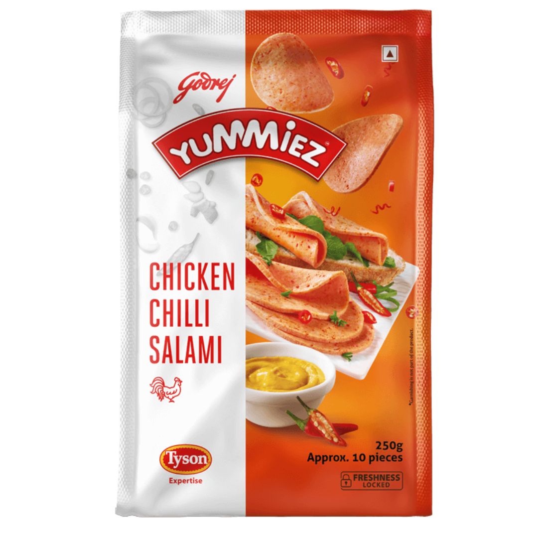 Chicken Chilli Salami 250gm Godrej Yummiez