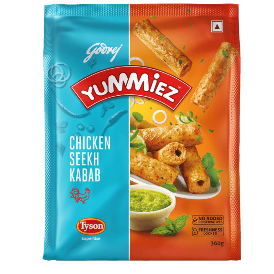 Chicken Seekh Kabab 360gm Godrej Yummies