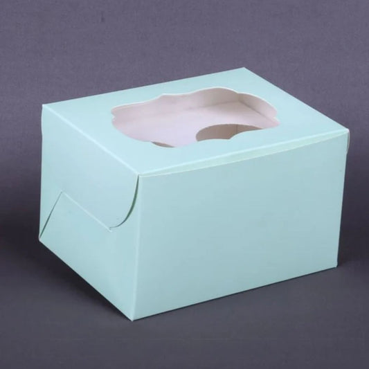 2 Cupcake Box Mint (6_X4.5_X3.5_)