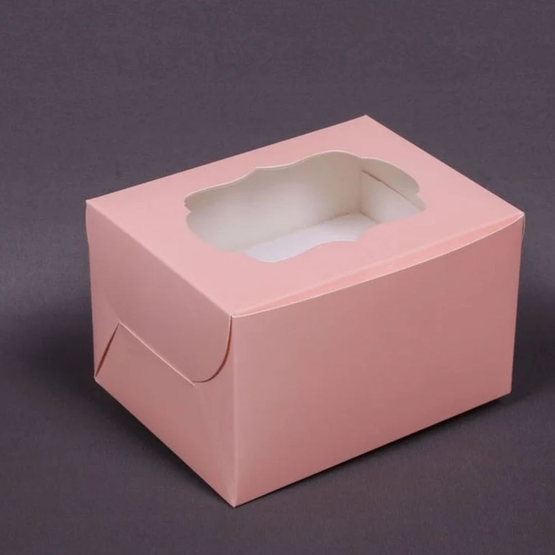 2 Cupcake Box Peach (6_X4.5_X3.5_)