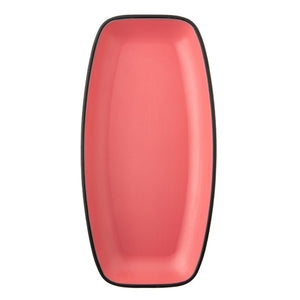 2 Tone Oval Serving 28 Cm Pink Servewell