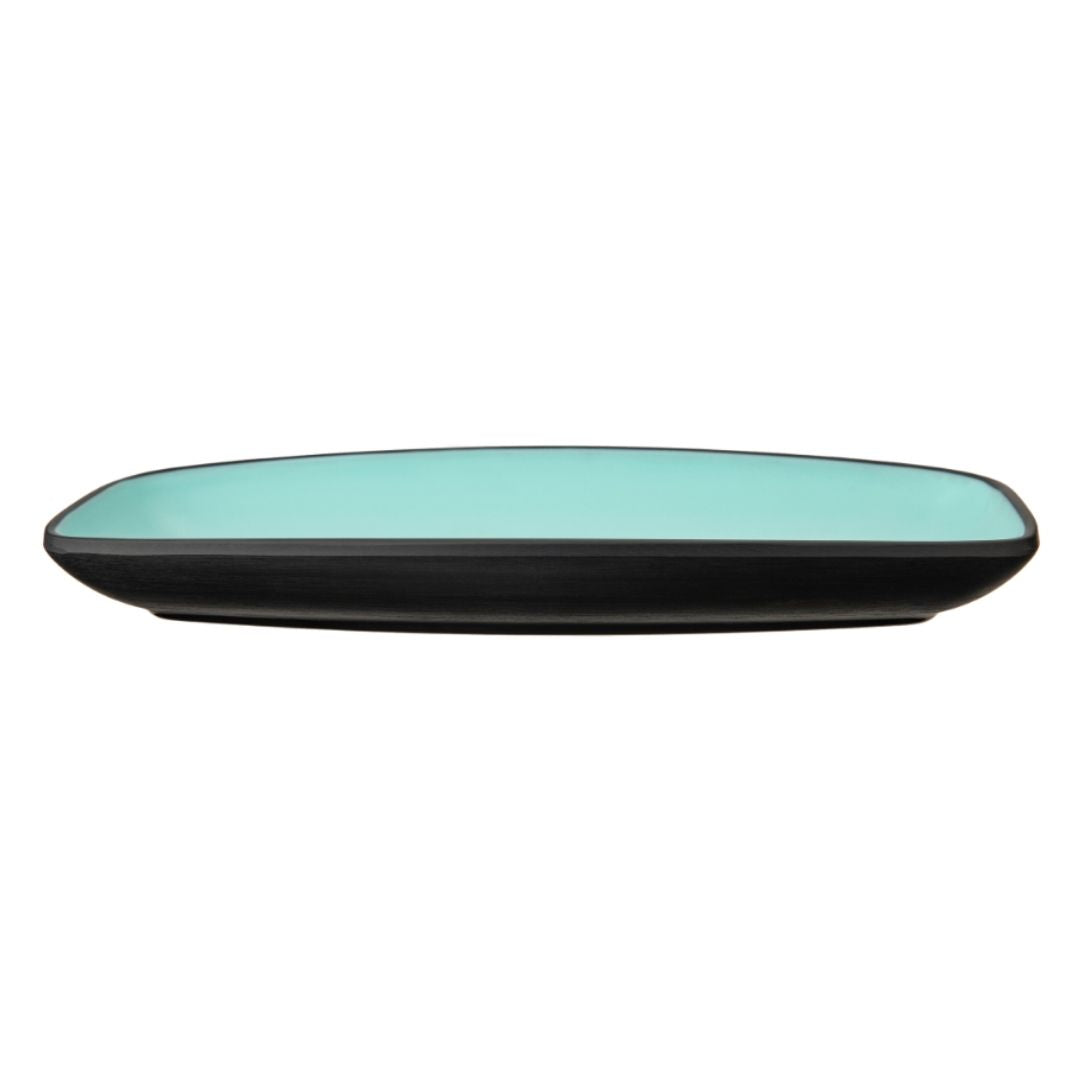 2 Tone Oval Serving Platter 28 Cm Blue Servewell