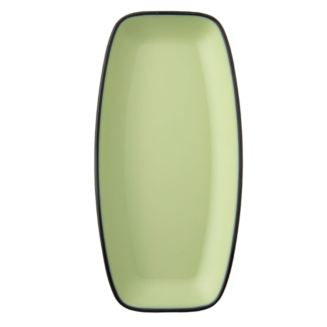 2 Tone Oval Serving Platter 28 Cm Green Servewell