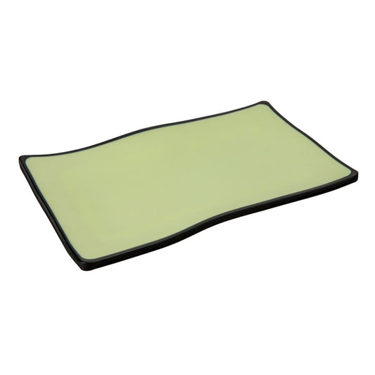 2 Tone Rect. Serving Platter 22.5 Cm Green Servewell