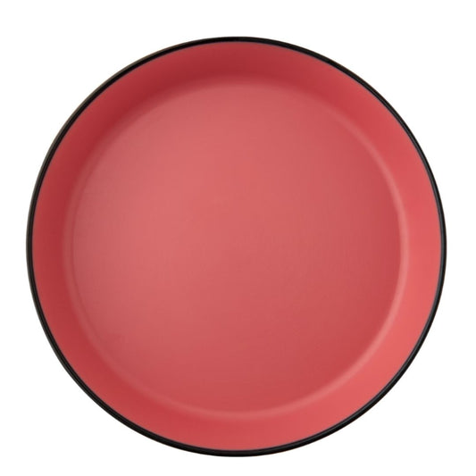 2 Tone Round Deep Plate 21.5 Cm Pink Servewell