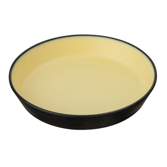 2 Tone Round Deep Plate 21.5 Cm Yellow Servewell