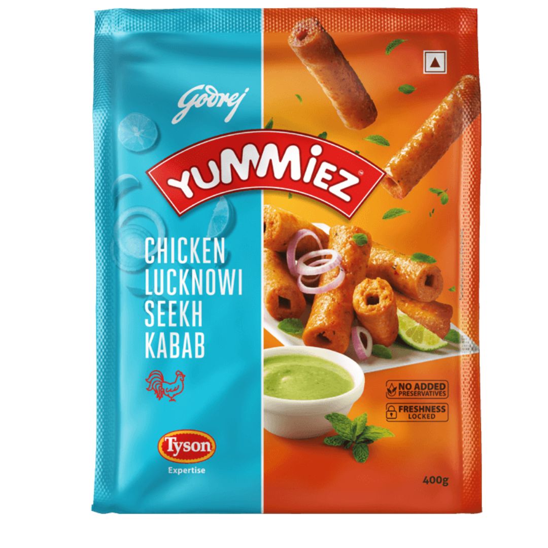 Chicken Lucknowi Seekh Kabab  400gm Godrej Yummies