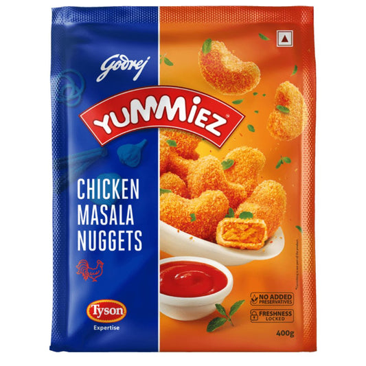 Chicken Masala Nuggets 400gm Godrej Yummiez