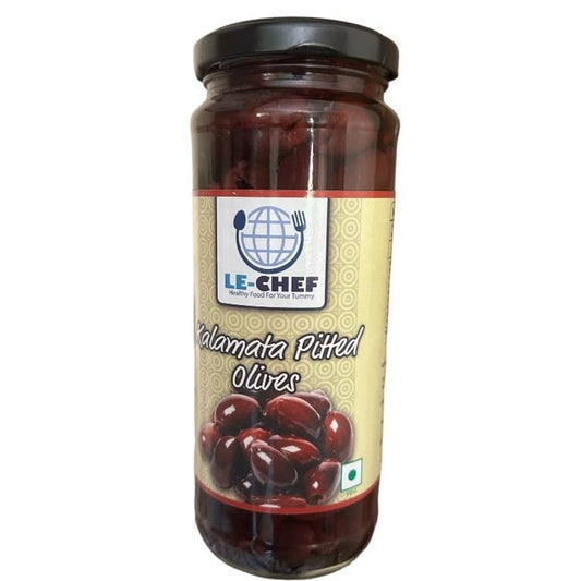 Kalamata Pitted Olives 350gm Le-Chef