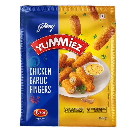 Chicken Garlic Fingres 200gm Godrej Yummiez