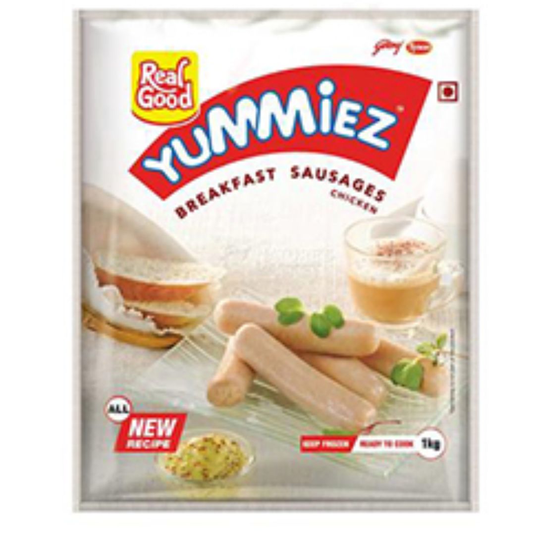 Breakfast Sausages Chicken 1kg Godrej Yummiez