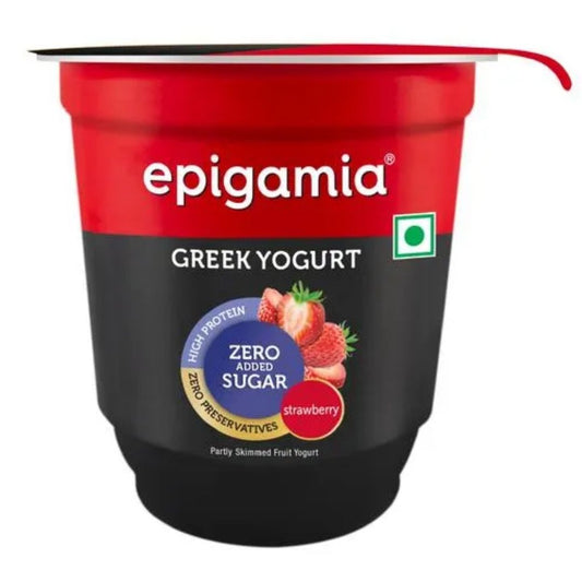 Strawberry Sugar Free Greek Yogurt 110g Epigamia