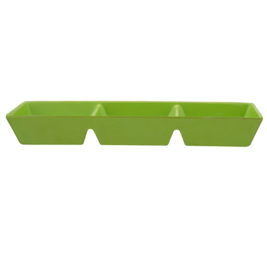 3 Partition Dish 19_6 cm Green Servewell