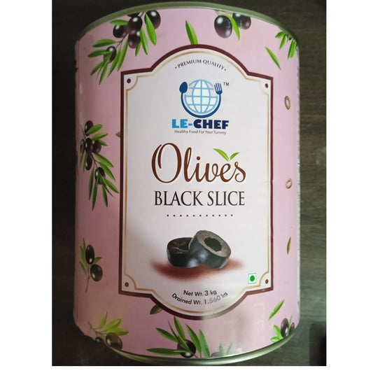 Olives Black Slice 3kg Le-Chef