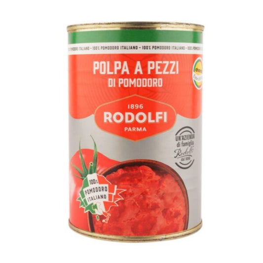 Polpa A Pezzi Di Pomodoro 400gm Rodolfi Parma