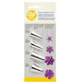 4pcs Wilton Drop Flowers Tip Set