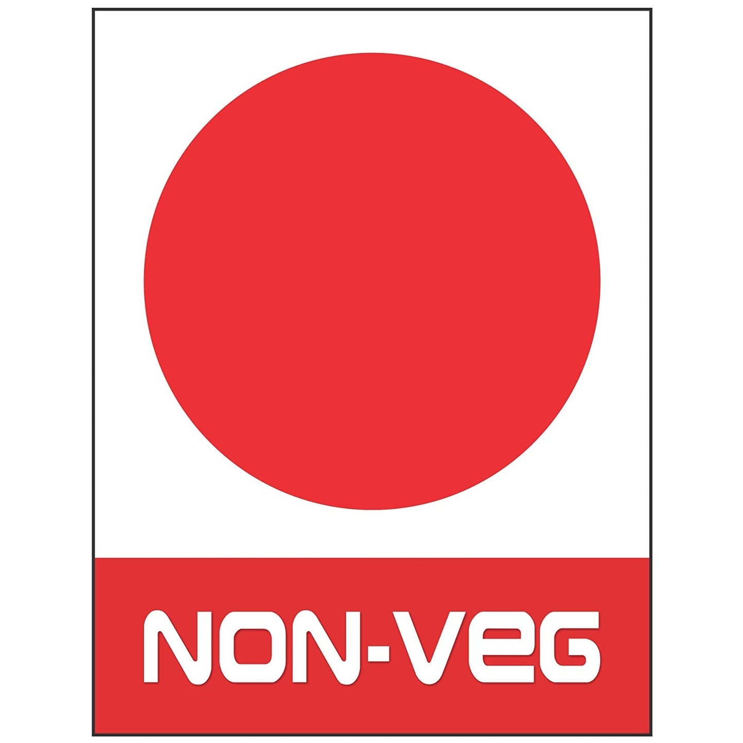 Sticker Non Veg Logo
