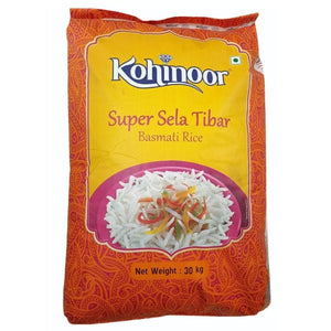 Super Sela Tibar Basmati Rice 30kg Kohinoor