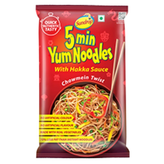 5 Min Yum Noodles With Hakka Sauce Chowmein  200gm Sundrop