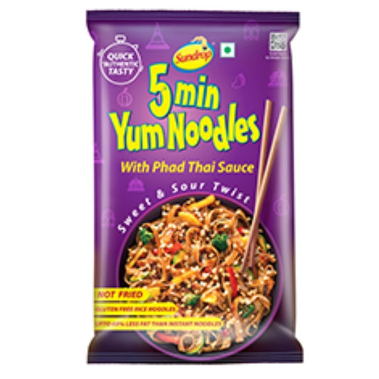 5 Min Yum Noodles With Phod Thai Sauce Sweet & Sour 150gm Sundrop