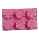 6 Cavity Flowers Silicone Mould