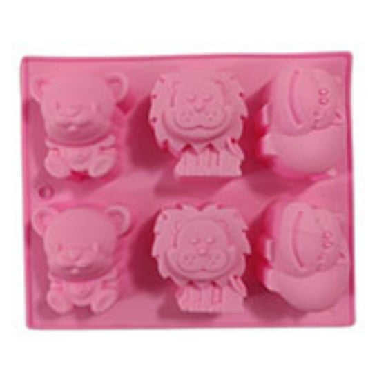 6 Cavity Forest Theme Silicone Mould