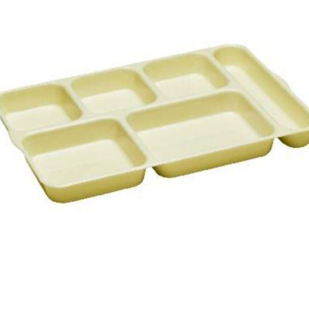 6 Compartment Thali Rectangle DCT1014 Only Thali Kenford