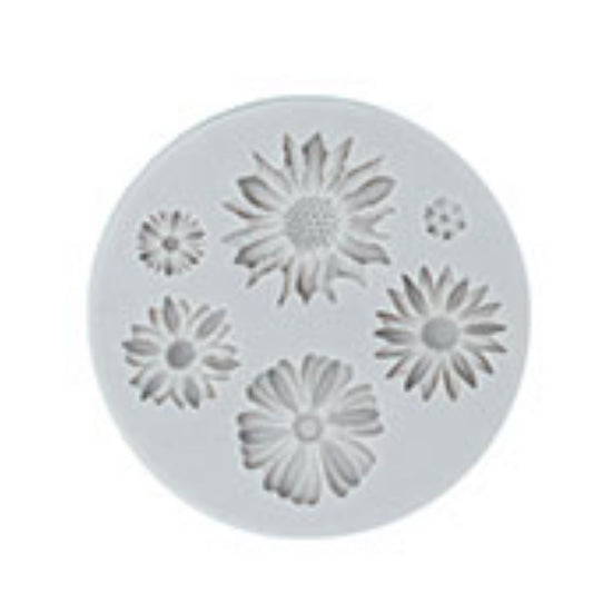 6 Small Flowers Fondant Mould