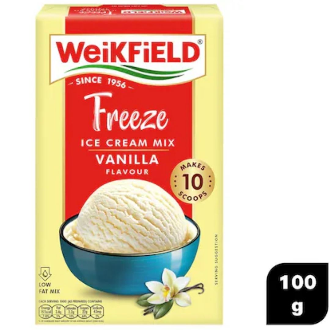 Freeze Ice Cream mix Vanilla Flavour 100g Weikfield