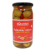 Greek Halkidiki Olives Stuffed With Piri Piri 355gm Kouzina